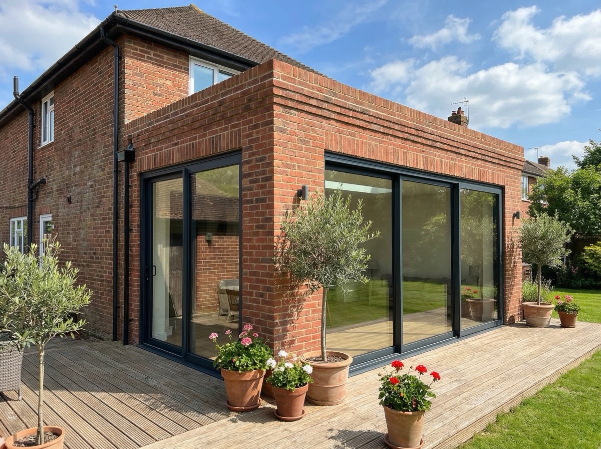 Completed house extension in Hammersmith area