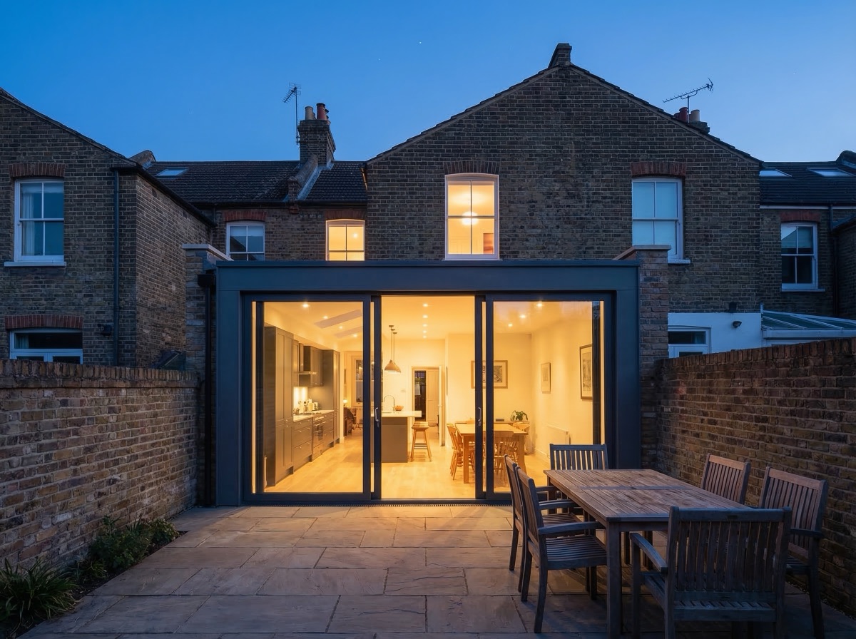 Completed house extension in Wormley area