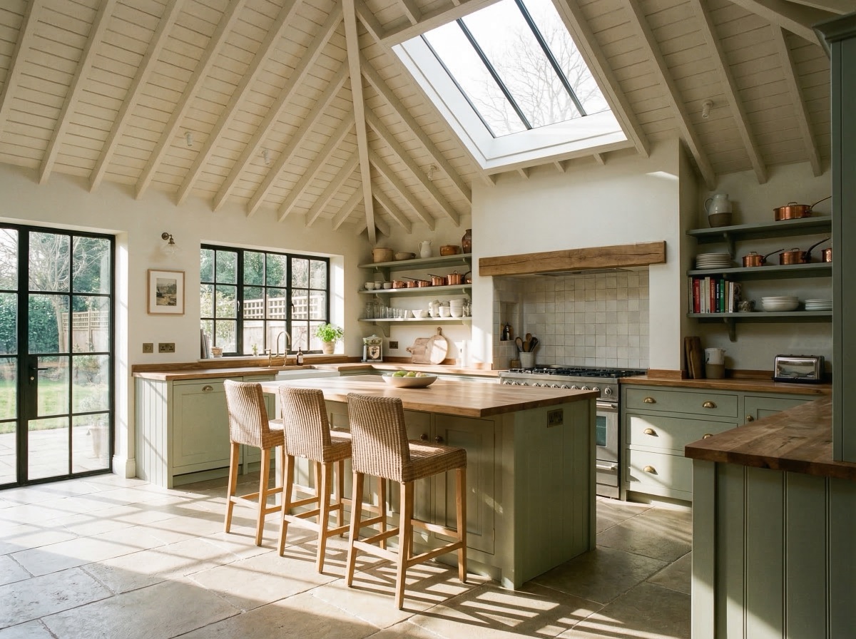 Completed house extension in Codicote area