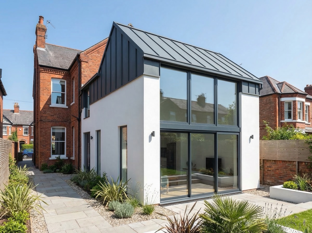 Completed house extension in Sanderstead area