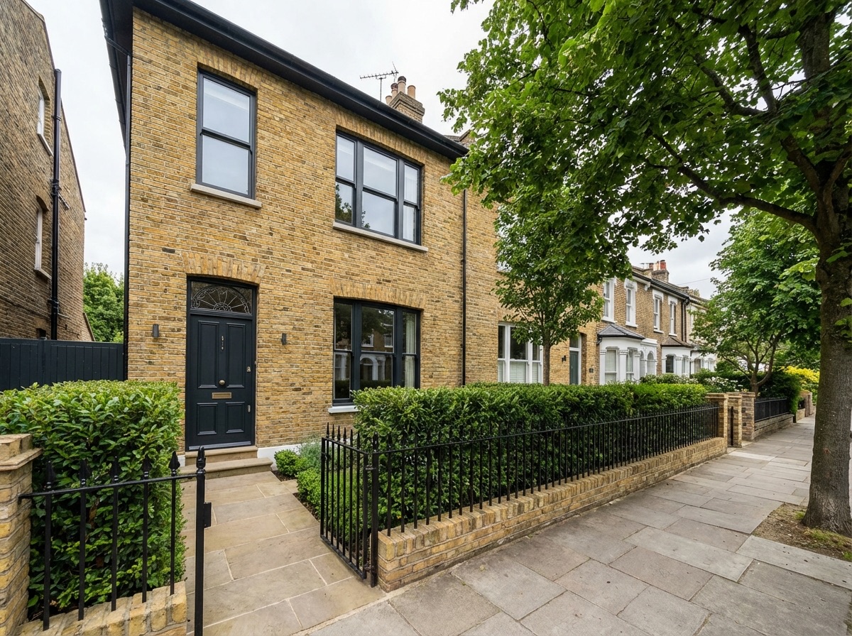 Renovated Hampstead detached property front elevation